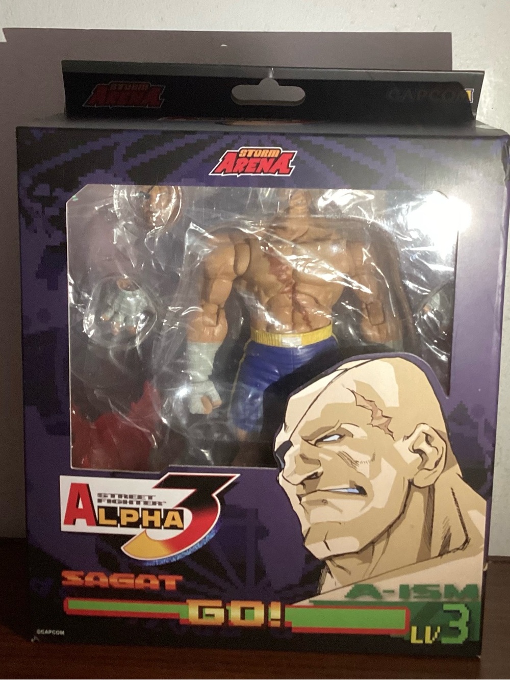 Street Fighter Alpha 3 Sagat Action Figure Sagat Storm Arena - Picture 12 of 16